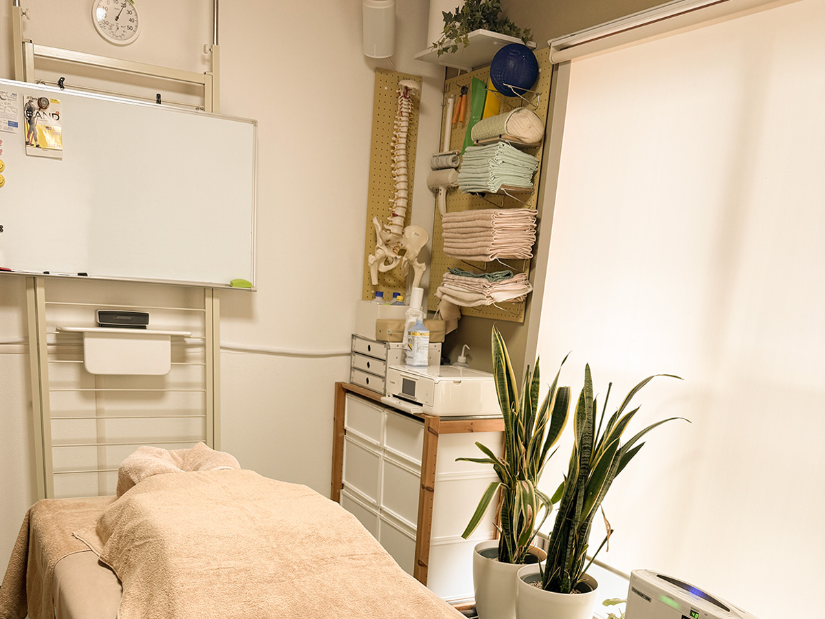 八王子市大塚のおおはし治療院の来院施術用の施術室