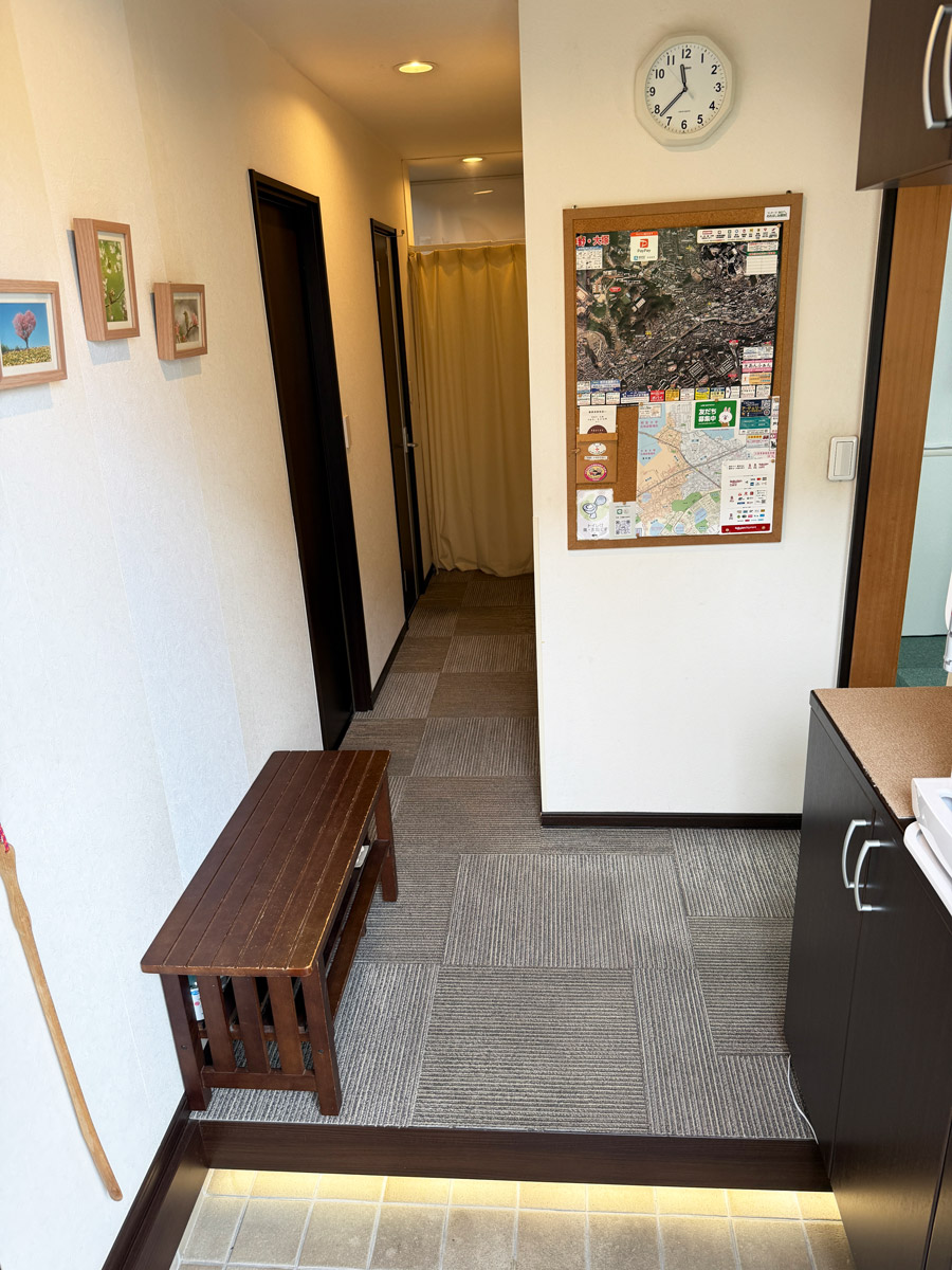 八王子市大塚のおおはし治療院の来院入口